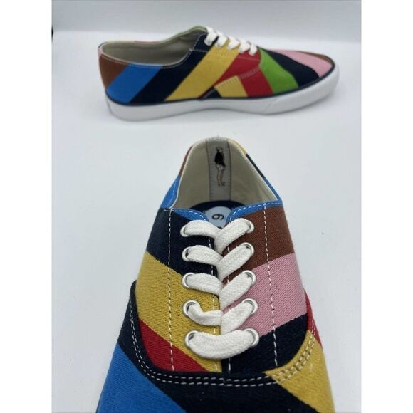 Men's Sperry x Rowing Blazers Top Siders Croquet Stripers Rare STS22869 Size 6.5 - Picture 6 of 6